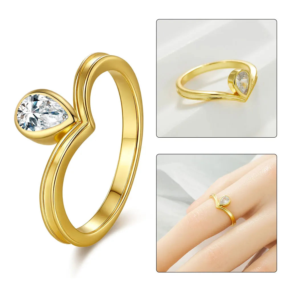 925 Sterling Silver Sparkling Hoops Ring Love Heart For Women Fashion jewelry Firefly Clover ring Party Anniversary Fine Gifts