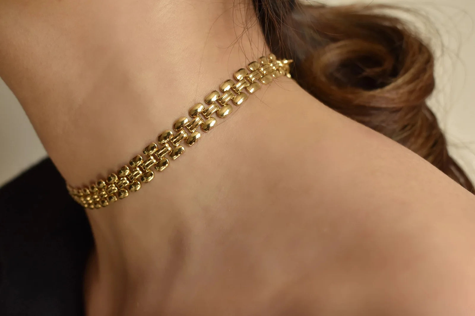 316L Stainless Steel Necklace Gold Color Hip Hop Wheat Shape For Women Men Fashion Trend Girl Jewelry Gift Joyas