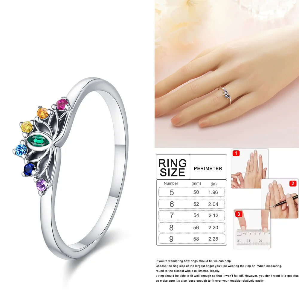 925 Sterling Silver Sparkling Hoops Ring Love Heart For Women Fashion jewelry Firefly Clover ring Party Anniversary Fine Gifts