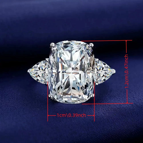 1 Geometric Cut Cubic Zirconia Copper Material Ring Suitable For Women's Party And Daily Wear Jewelry Gifts